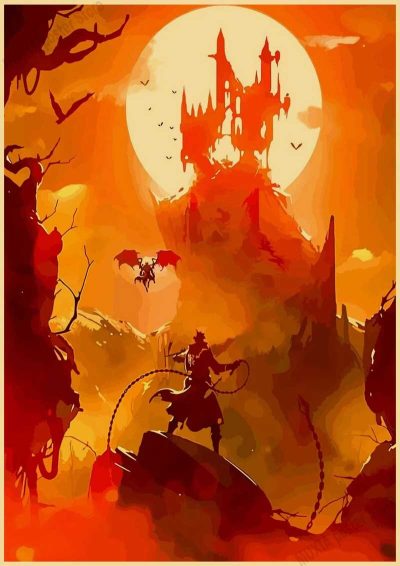 Anime Castlevania Vintage Posters Retro Kraft Paper Wall Art Painting Pictures for Home Decor Room Decoration 30 - Castlevania Store
