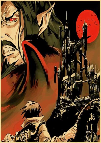 Anime Castlevania Vintage Posters Retro Kraft Paper Wall Art Painting Pictures for Home Decor Room Decoration 31 - Castlevania Store