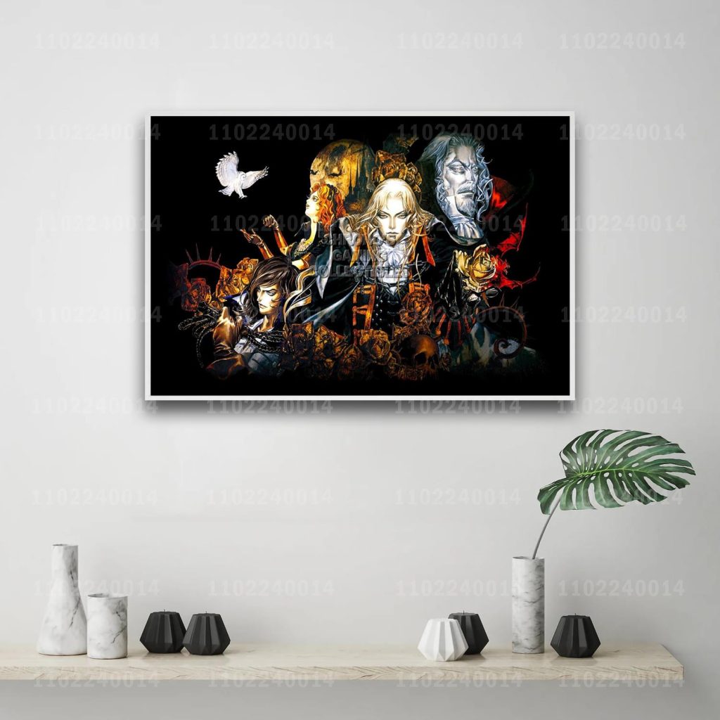 Castlevania Symphony of the Night game 24x36 Decorative Canvas Posters Room Bar Cafe Decor Gift Print 13 - Castlevania Store