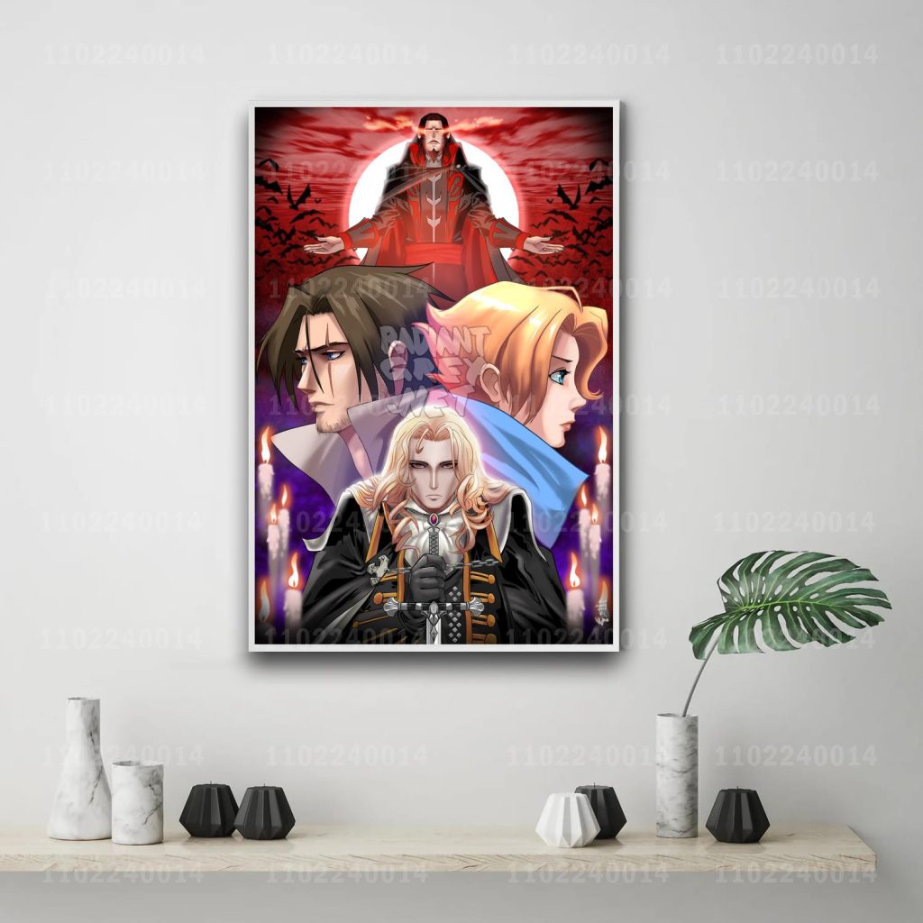 Castlevania Symphony of the Night game 24x36 Decorative Canvas Posters Room Bar Cafe Decor Gift Print 16 - Castlevania Store