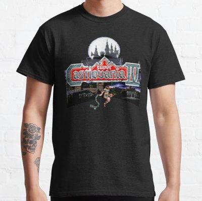 Super Castlevania Iv Castle Moon Rise T-Shirt Official Castlevania Merch