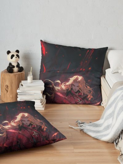 Alucard Castlevania Merchandise (4): Premium Quality T-Shirts And More Inspired By Netflix'S Hit Anime Series Throw Pillow Official Castlevania Merch