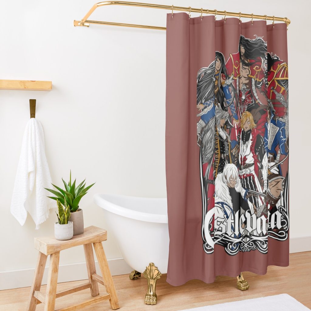 Castlevania Classic Shower Curtain Official Castlevania Merch