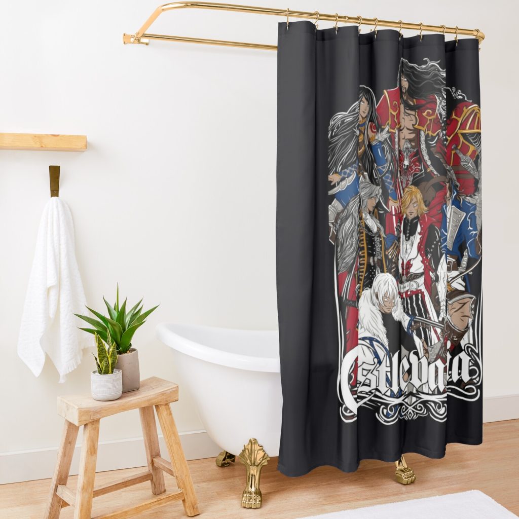 Castlevania Classic Shower Curtain Official Castlevania Merch